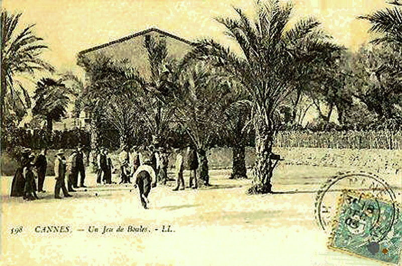 Carte postale ancienne Cannes jeu provençal à Cannes