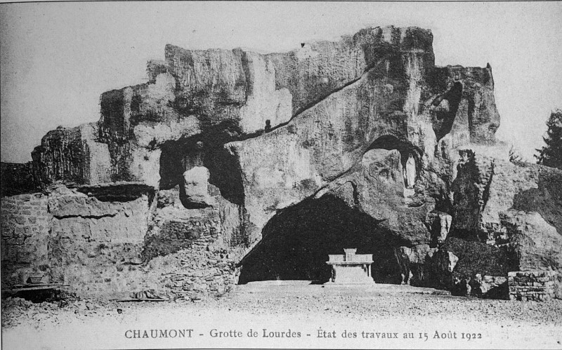 Carte postale ancienne Chaumont grotte 1922 49452 à Chaumont
