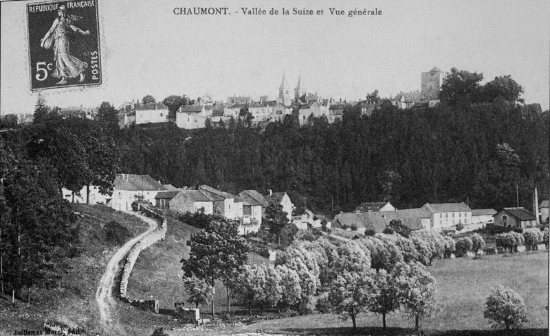Carte postale ancienne Chaumont vallée de la Suize 49478 à Chaumont