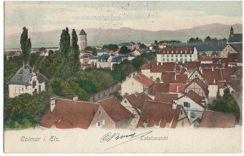 Carte postale ancienne 19050213 colmar totalansicht à Colmar
