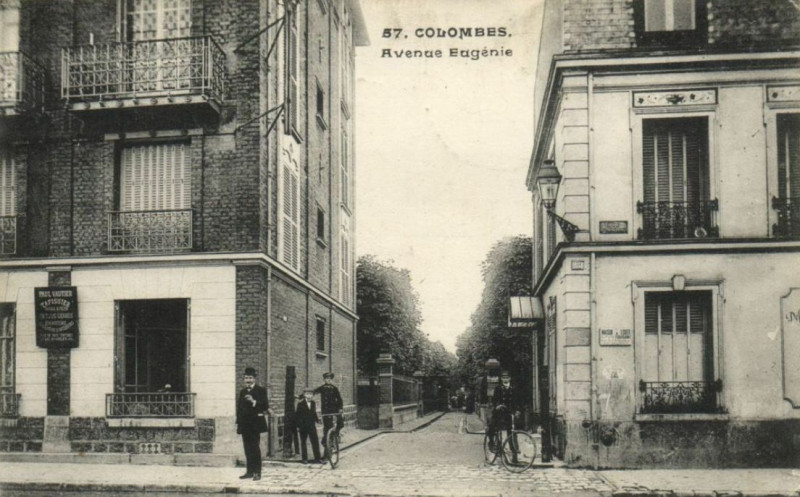 Carte postale ancienne Avenue Eugénie à Colombes