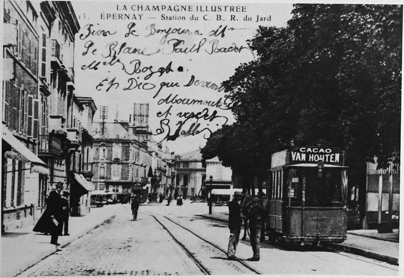 Carte postale ancienne Cbr station du jard épernay 1008900 à Épernay