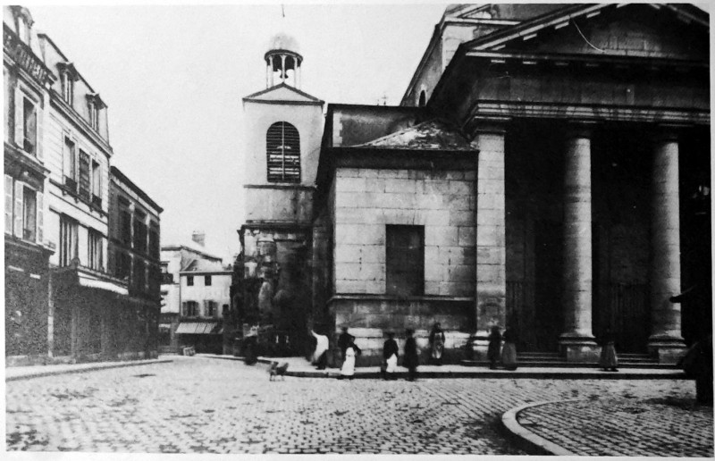 Carte postale ancienne Rue st martin église Nd 1008962 à Épernay