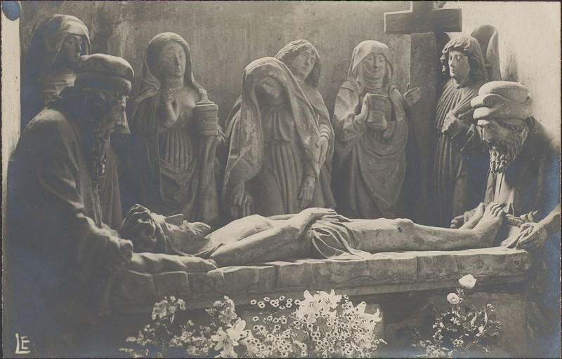 Carte postale ancienne Mise au tombeau (basilique Saint-Maurice d'Epinal) 2 à Épinal