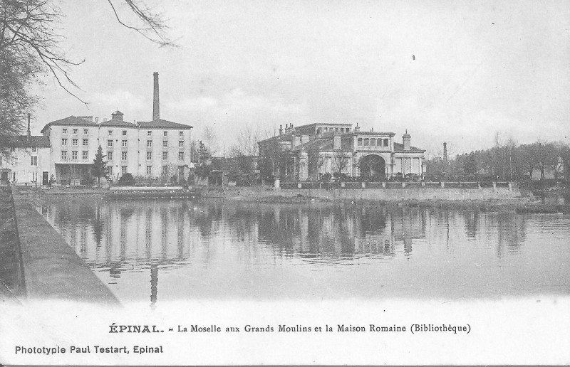 Carte postale ancienne Paul Testart Maison romaine à Épinal