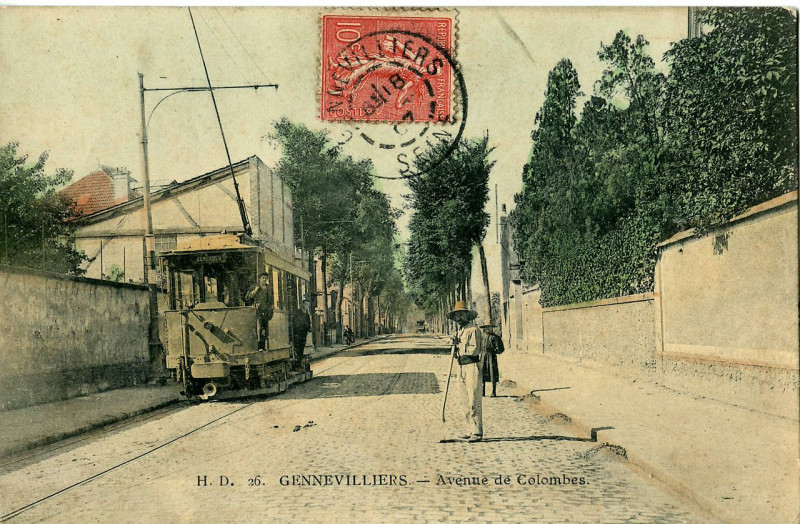 Carte postale ancienne Hd 26 - Gennevilliers - Avenue de Colombes à Gennevilliers