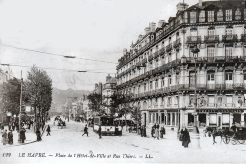 Carte postale ancienne Le Havre - Tramways 5 au Havre