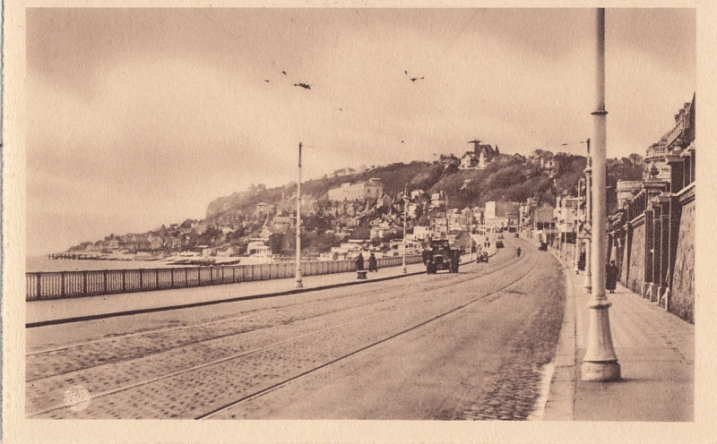 Carte postale ancienne Le Havre, França, Boulevard Albert I et Sainte adresse, princípio do séc. XX, França, Arquivo de Villa Maria, Angra do Heroísmo, Açores. au Havre