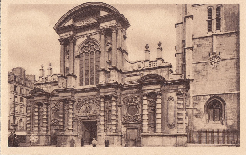 Carte postale ancienne Le Havre, França, Eglise Notre-Dame, princípio do séc. XX, França, Arquivo de Villa Maria, Angra do Heroísmo, Açores. au Havre