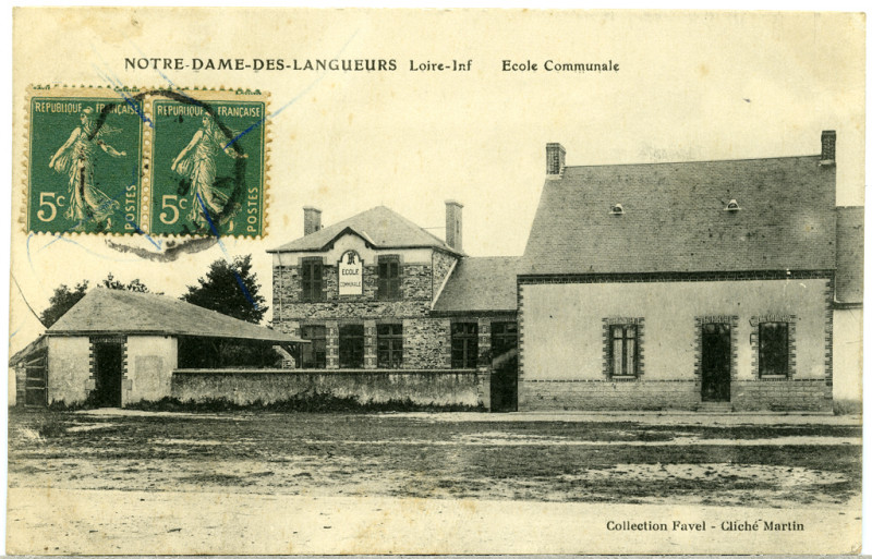 Carte postale ancienne Ndl ecole 1 à Joué-sur-Erdre