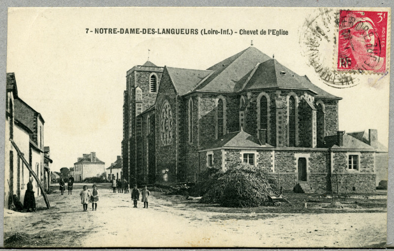 Carte postale ancienne Ndl-eglise-2 à Joué-sur-Erdre