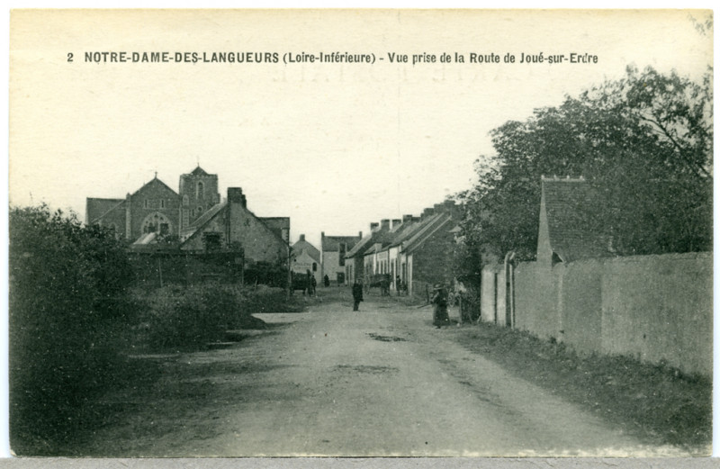 Carte postale ancienne Ndl-grande-rue-2 à Joué-sur-Erdre