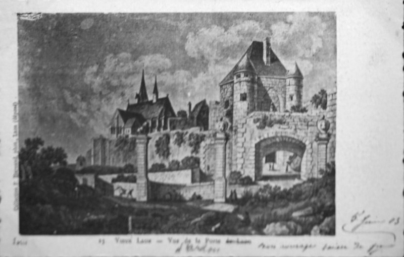 Carte postale ancienne Porte laon 09820 à Laon