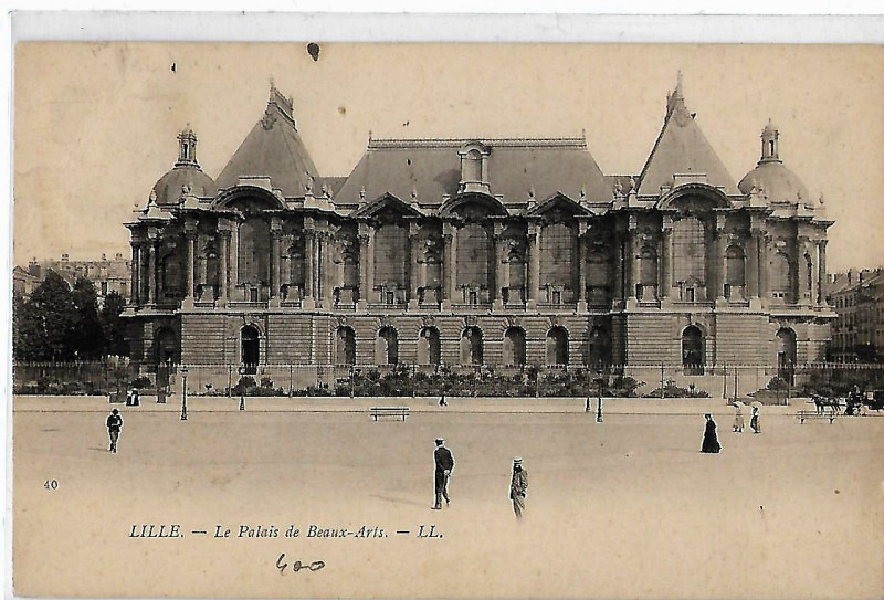 Carte postale ancienne Le Palais de Beaux-Arts. à Lille