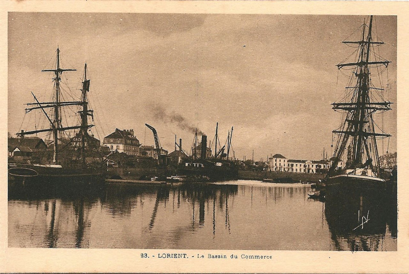 Carte postale ancienne Lorient-Fr-56-vers 1935-carte postale-04 à Lorient