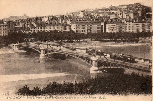 Carte postale ancienne Quai Saint clair à Lyon