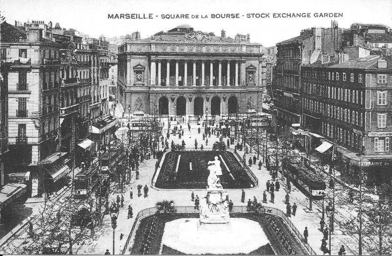 Carte postale ancienne Marseille Beursplein oud à Marseille