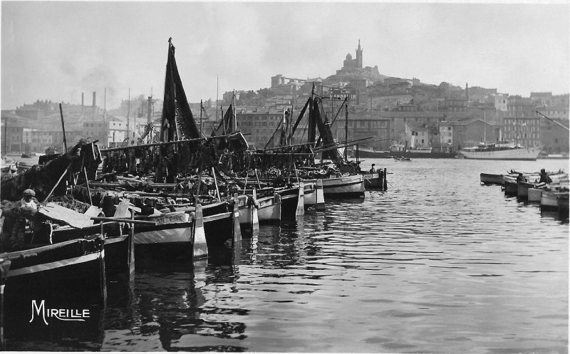 Carte postale ancienne Marseille harbour postcard à Marseille