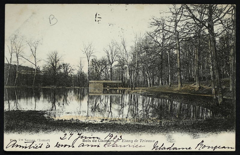 Carte postale ancienne Carte postale - Meudon - Bois de Clamart - Etang de Trivaux à Meudon