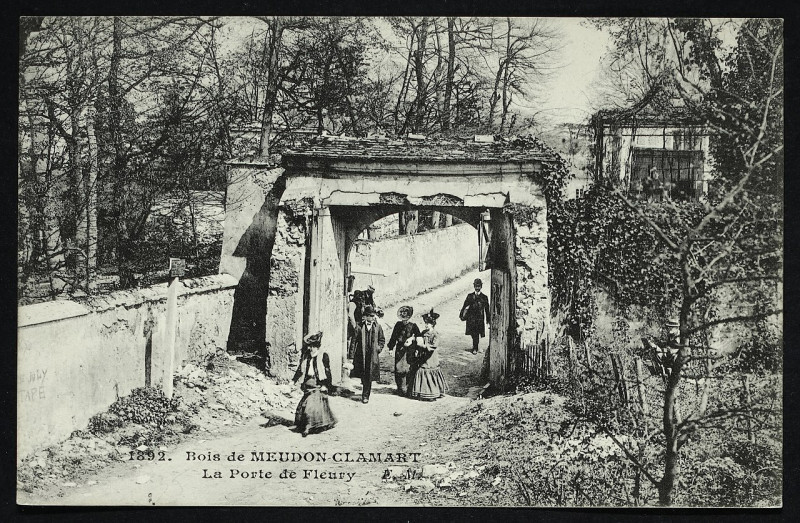 Carte postale ancienne Carte postale - Meudon - Bois de Meudon - Clamart - La porte de Fleury 2 à Meudon