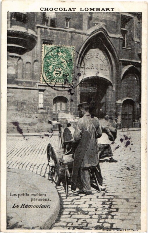 Carte postale ancienne Paris Petits Metiers le remouleur