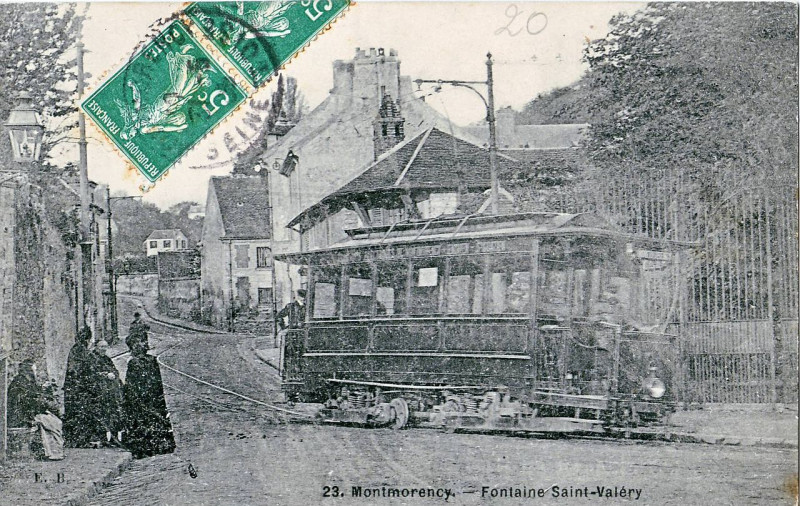 Carte postale ancienne Tramway Montmorency
