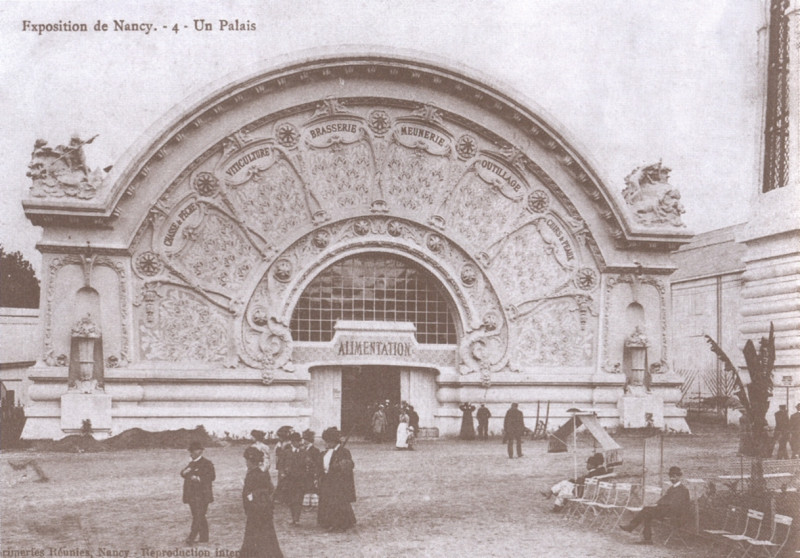 Carte postale ancienne 54 Nancy Expo-Int-1909 Palais-alim Cp-Bergeret
