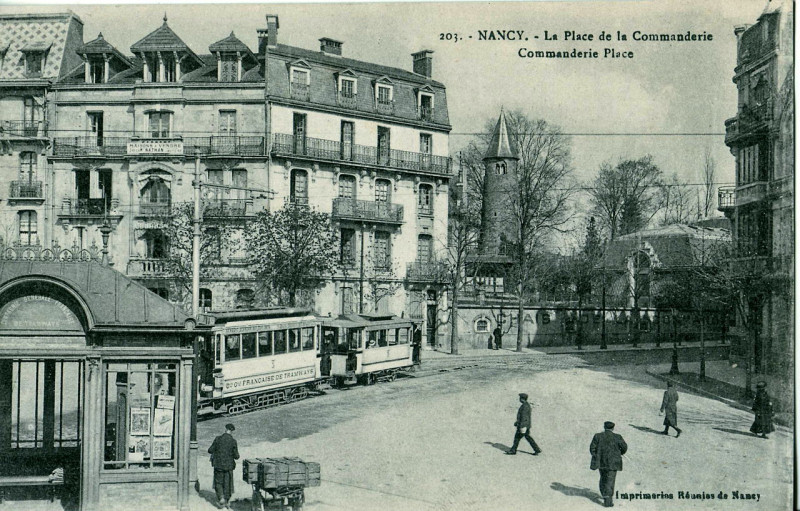 Carte postale ancienne Imprimeries réunies de Nancy 203 - Nancy - La Place de la Commanderie