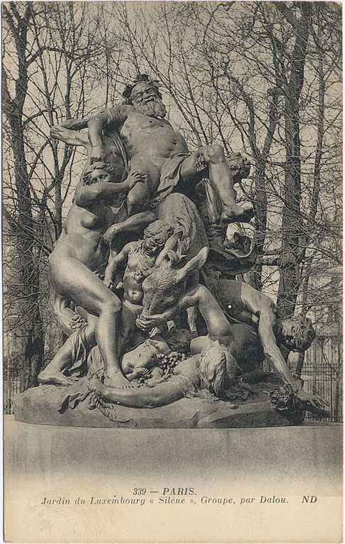 Carte postale ancienne Dalou Triomphe de Silène Cp