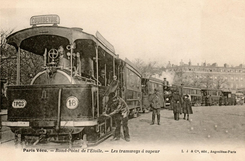 Carte postale ancienne Francq étoile-courbevoie Tpds
