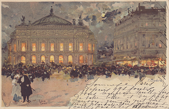 Carte postale ancienne Luigi Loir Paris Opera cpa