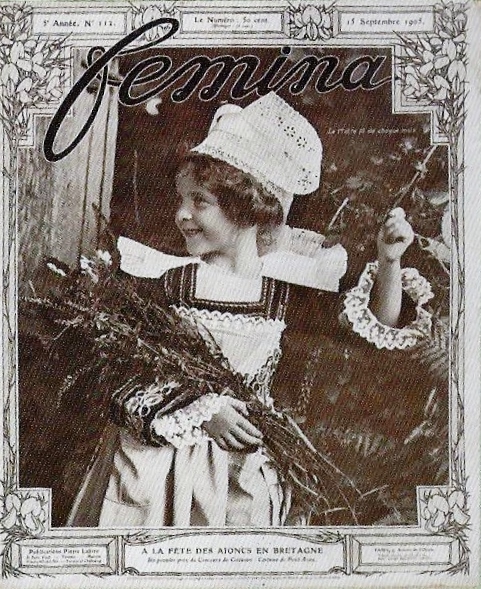 Carte postale ancienne Pont-Aven Ajoncs d'Or 1905