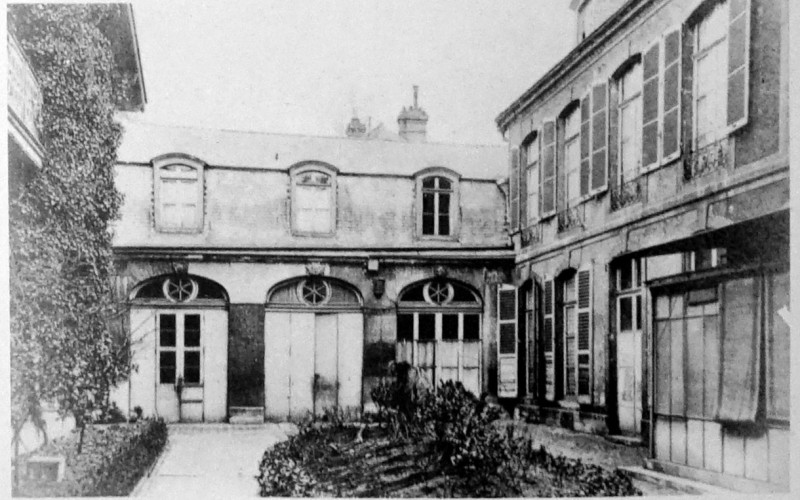 Carte postale ancienne Hotel Rogier rue COurmeaux 1008348