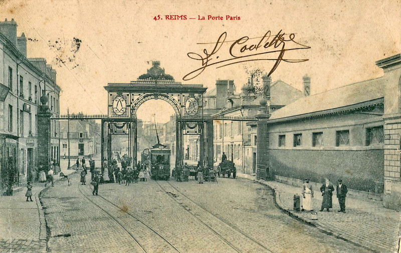 Carte postale ancienne Inconnu 45 - Reims - La Porte Paris