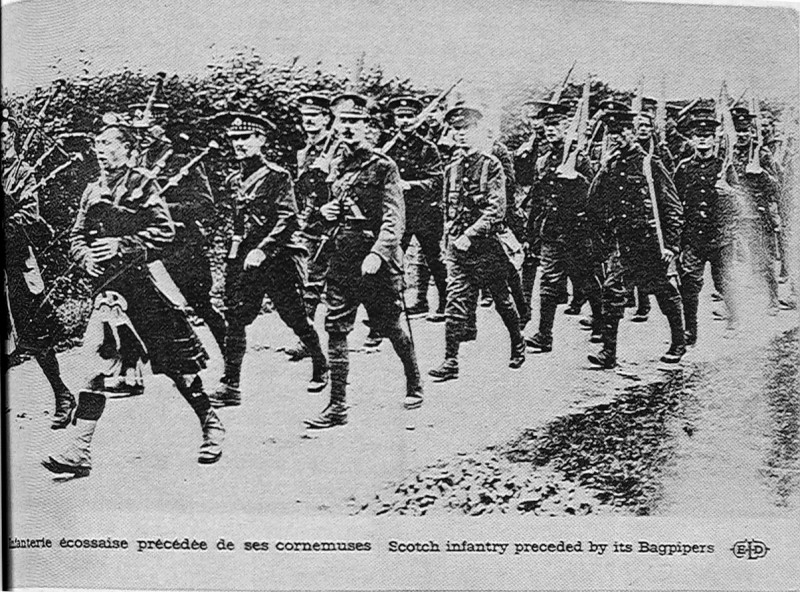 Carte postale ancienne Infanterie écossaise 1GM 73720