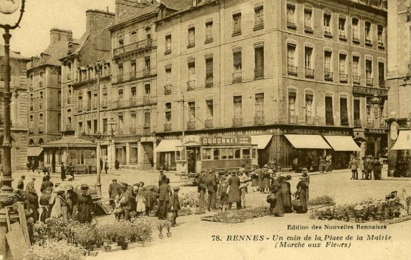 Carte postale ancienne Ter-Marche aux fleurs