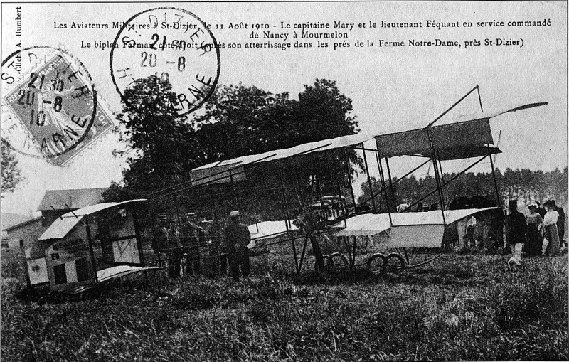 Carte postale ancienne Aviation 1910 st Dizier 72819