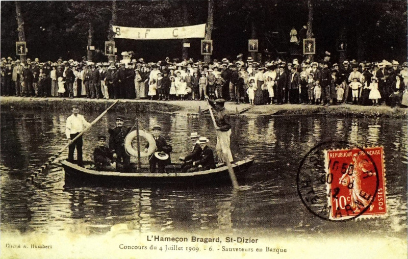 Carte postale ancienne St Dizier pêche 73042