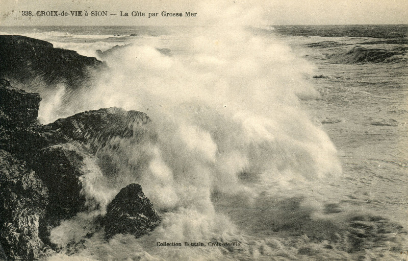 Carte postale ancienne Cpa Boutain Sion grosse Mer