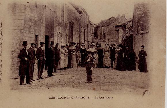 Carte postale ancienne Rue haute