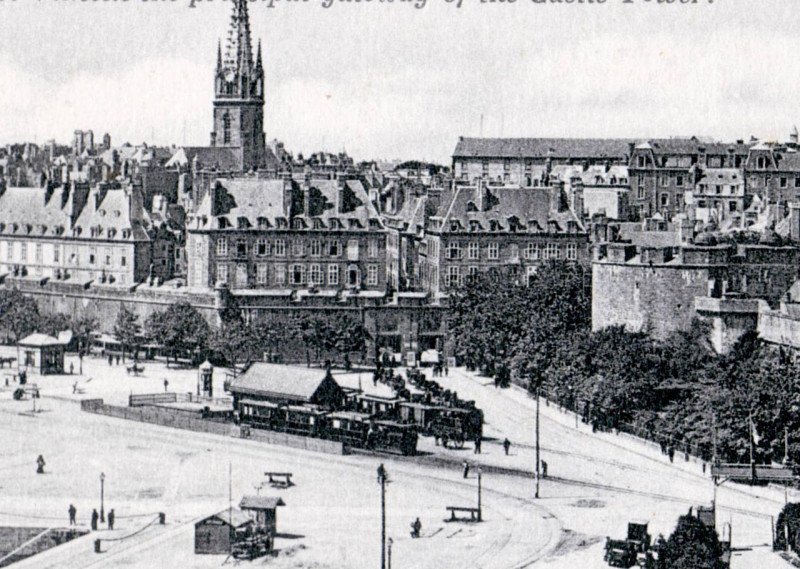 Carte postale ancienne Ll 211- St Malo (détail)