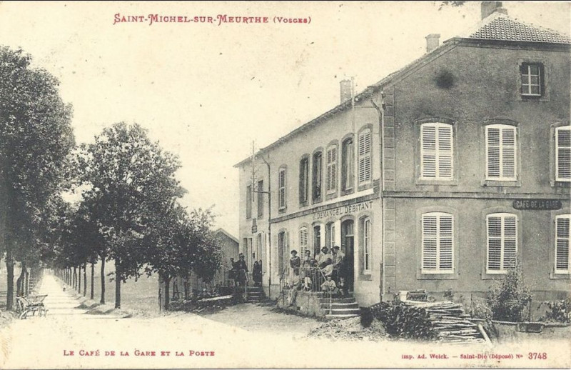 Carte postale ancienne St michel l'ancienne poste 1915 01