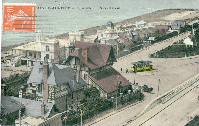 Carte postale ancienne Eld - Sainte Adresse - Ensemble du Nice Havrais au Havre