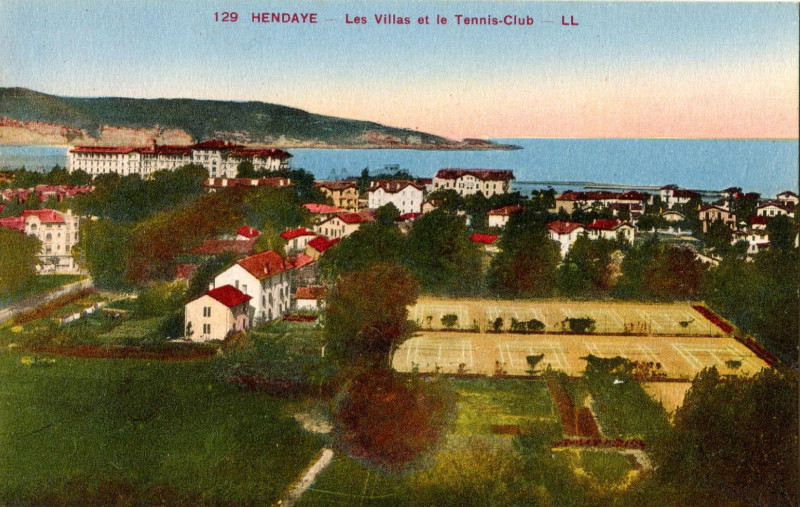 Carte postale ancienne Hendaye - Villas