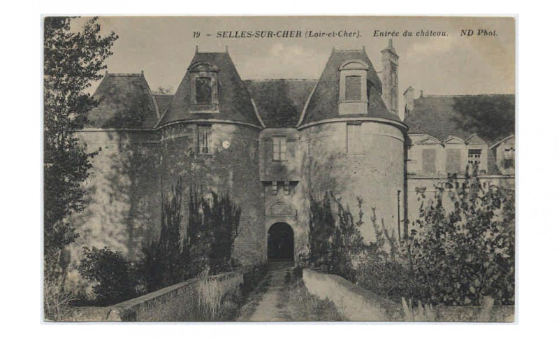 Carte postale ancienne Cartes postales de la collection des Archives départementales (FRAD041 6 FI) - 6 Fi 242-55 Entrée du château