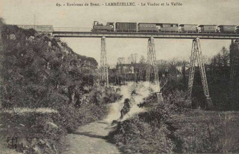 Carte postale ancienne Cfdf-Lambezellec à Brest