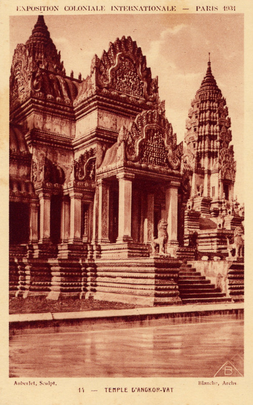 Carte postale ancienne Expo 1931 AngkorWat3