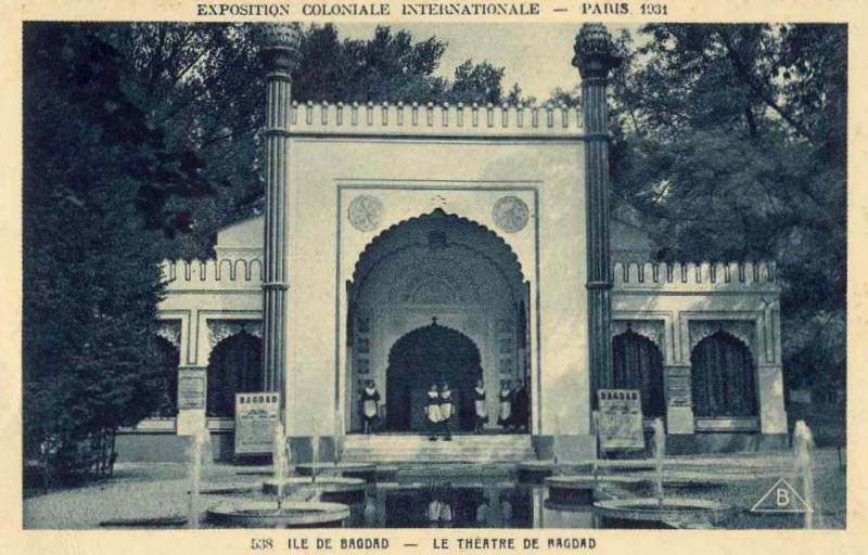 Carte postale ancienne Expo 1931 Bagdad