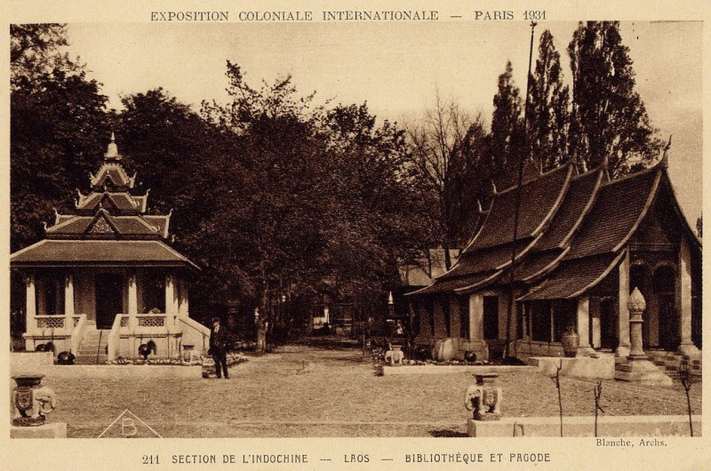 Carte postale ancienne Expo 1931 Laos