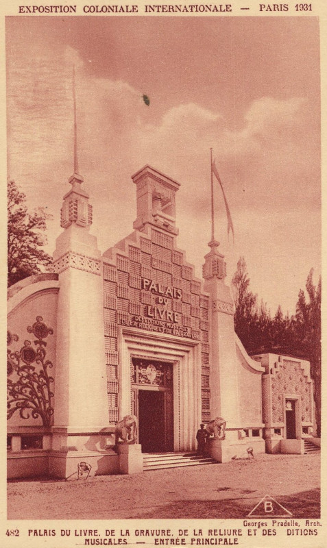 Carte postale ancienne Expo 1931 Livre